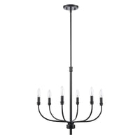 Newland 21'' Wide 6-Light Chandelier - Matte Black