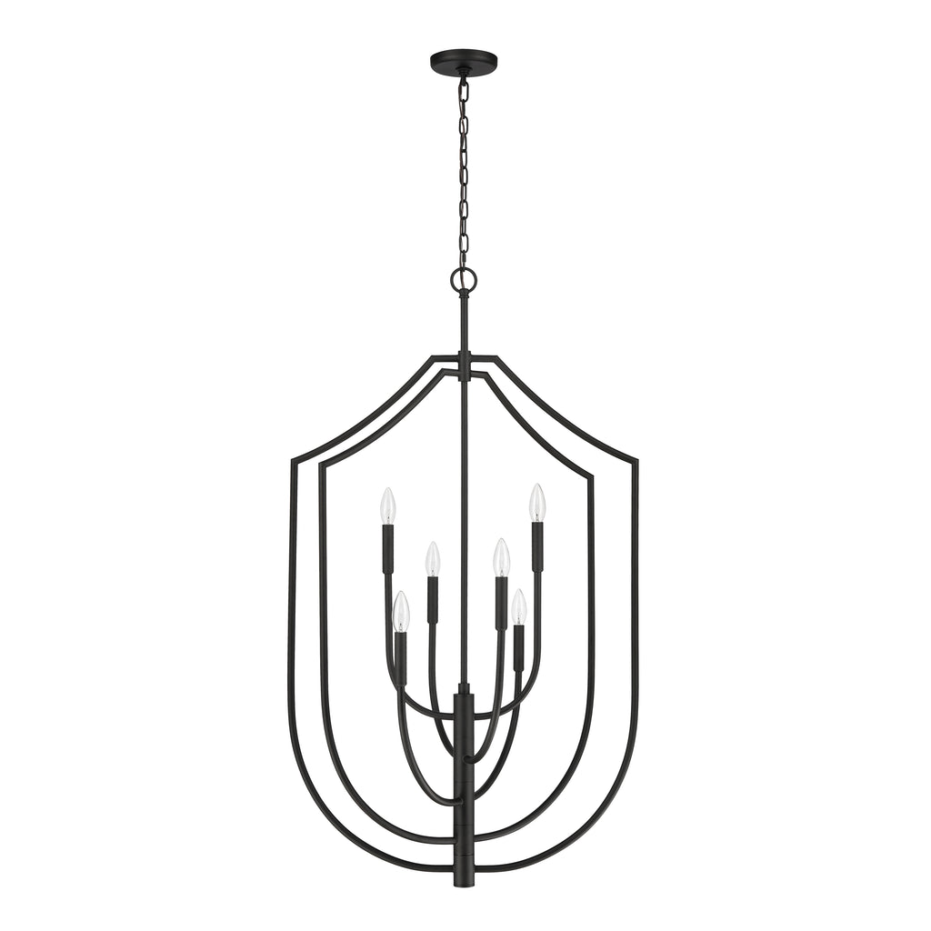 Continuance 26'' Wide 6-Light Pendant - Charcoal