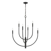Continuance 30'' Wide 6-Light Chandelier - Charcoal