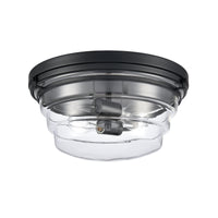 Boyer 14'' Wide 2-Light Flush Mount - Matte Black