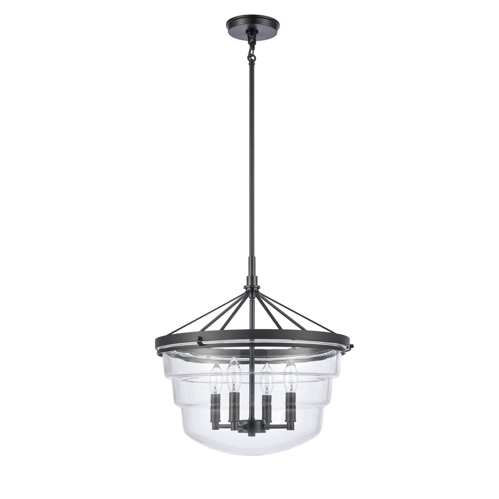 Boyer 18'' Wide 4-Light Pendant - Matte Black