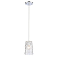 Lightweave 5.5'' Wide 1-Light Mini Pendant - Polished Nickel