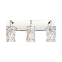 Forma de Crystal 23'' Wide 3-Light Vanity Light - Polished Chrome