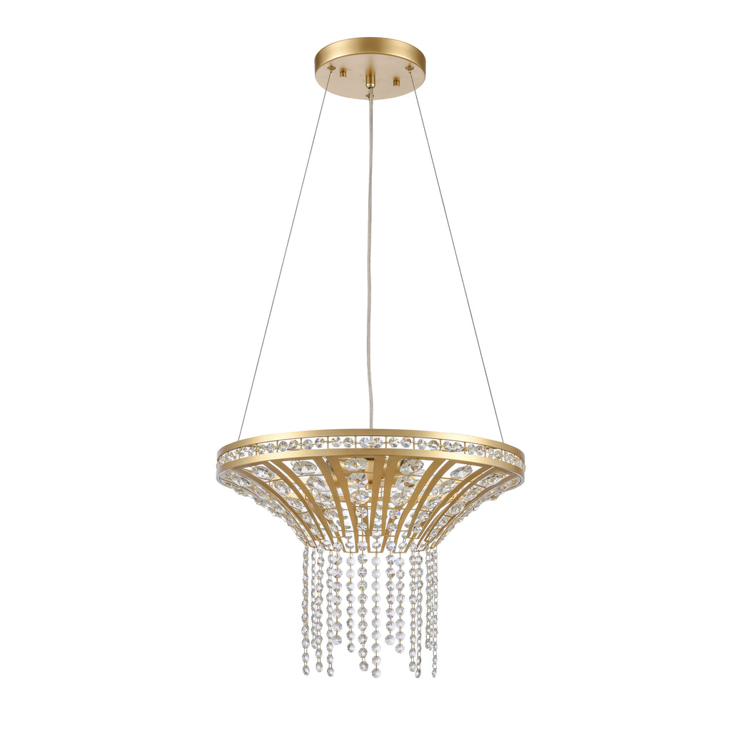 Fantania 18'' Wide 4-Light Chandelier - Champagne Gold