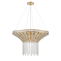 Fantania 36'' Wide 8-Light Chandelier - Champagne Gold