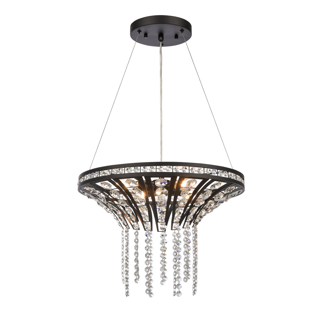 Fantania 18'' Wide 4-Light Chandelier - Matte Black