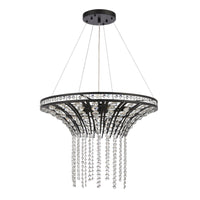 Fantania 24'' Wide 6-Light Chandelier - Matte Black