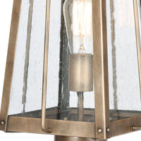 Kirkdale 17'' High 2-Light Outdoor Post Light - Vintage Brass