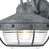 Eastport 12'' High 1-Light Outdoor Sconce - Aged Zinc