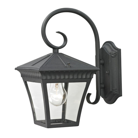 Ridgewood 1 Light Outdoor Wall Sconce In Matte Textured Black