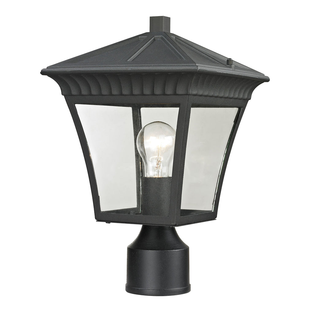 Ridgewood Post Lantern In Matte Textured Black