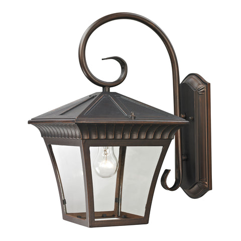 Ridgewood 1 Light Exterior Coach Lantern In Hazelnut Bronze