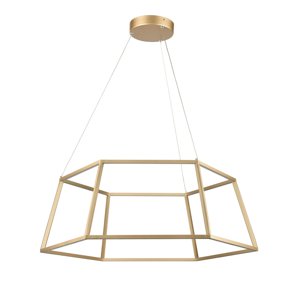 Minimalist 23.25'' Wide LED Pendant - Soft Gold