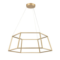 Minimalist 23.25'' Wide LED Pendant - Soft Gold