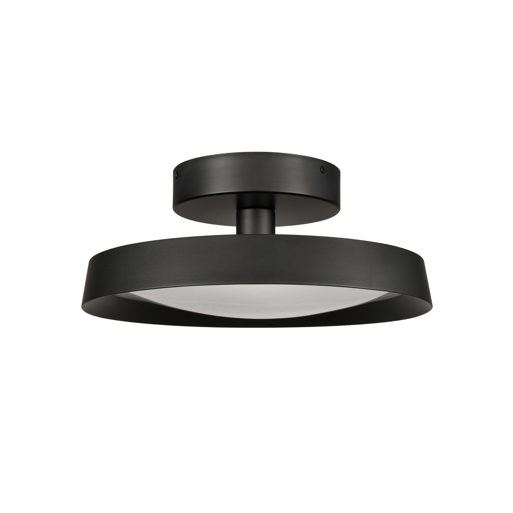 Nancy 13.75'' Wide LED Semi Flush Mount - Matte Black