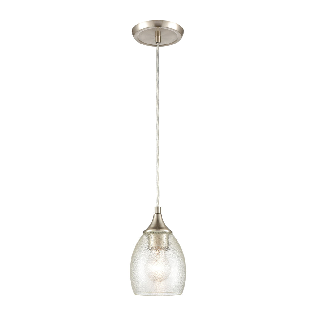 Miranda 5'' Wide 1-Light Mini Pendant - Satin Nickel