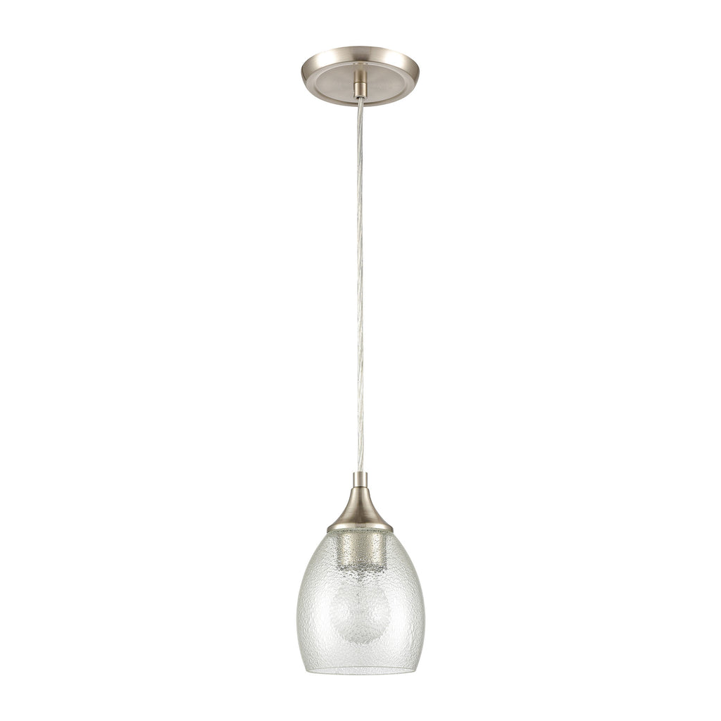 Miranda 5'' Wide 1-Light Mini Pendant - Satin Nickel