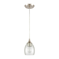 Miranda 5'' Wide 1-Light Mini Pendant - Satin Nickel
