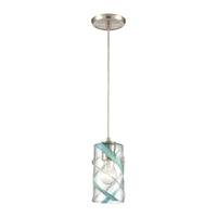 Winter Wind 5'' Wide 1-Light Mini Pendant - Satin Nickel