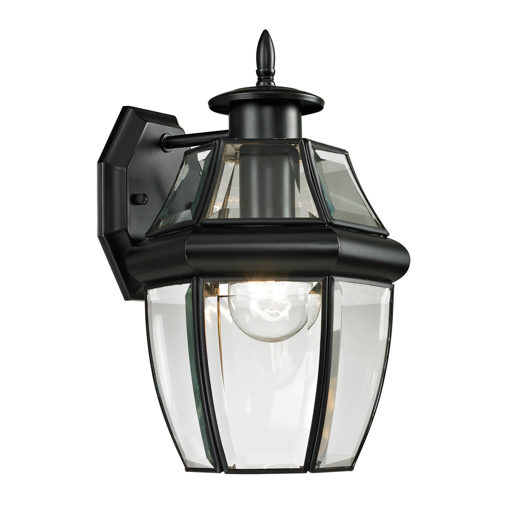 Ashford 1 Light Outdoor Wall Sconce In Black