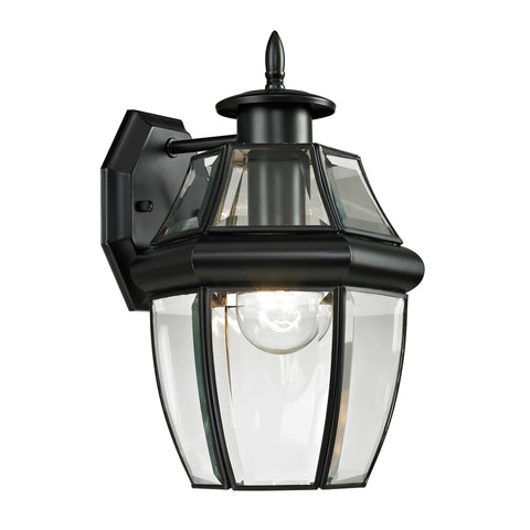 Ashford 1 Light Outdoor Wall Sconce In Black