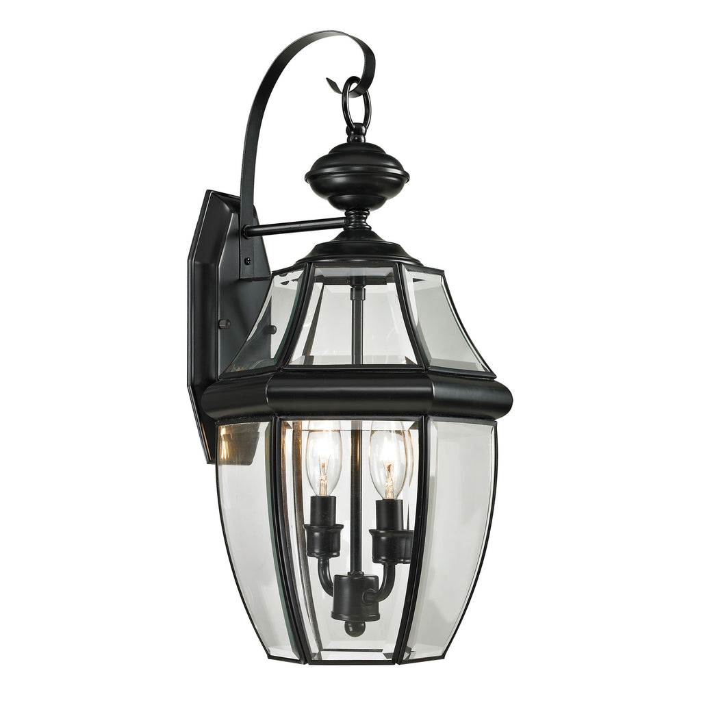 Ashford 2 Light Outdoor Wall Sconce In Black