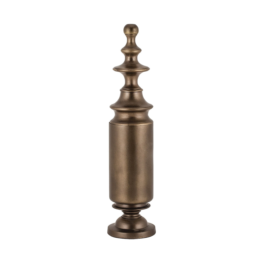 Short Footed Brass Finial
