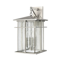 Oak Park 20'' High 4-Light Outdoor Sconce - Antique Brushed Aluminum