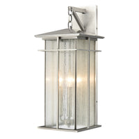 Oak Park 22'' High 3-Light Outdoor Sconce - Antique Brushed Aluminum