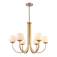 Caroline 32'' Wide 6-Light Chandelier - Brushed Gold