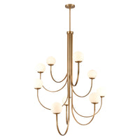 Caroline 44'' Wide 9-Light Chandelier - Brushed Gold