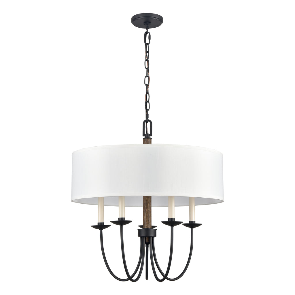 Neville 23'' Wide 5-Light Chandelier - Charcoal Black