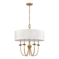 Neville 23'' Wide 5-Light Chandelier - Natural Brass