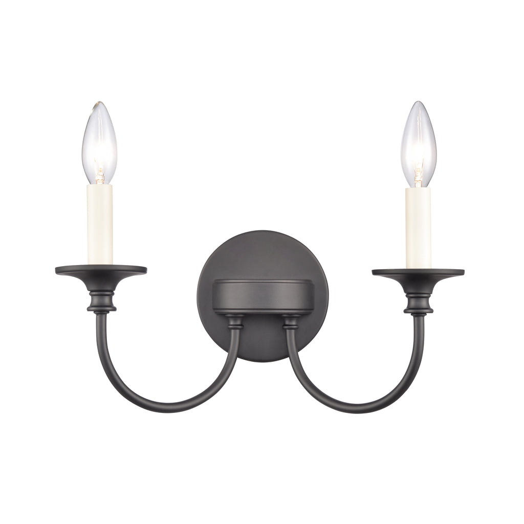 Cecil 14'' Wide 2-Light Vanity Light - Matte Black