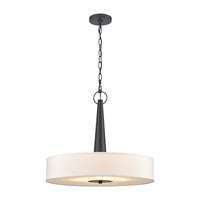 Leo 22'' Wide 4-Light Pendant - Matte Black