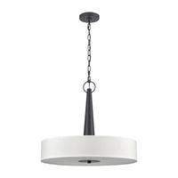 Leo 22'' Wide 4-Light Pendant - Matte Black