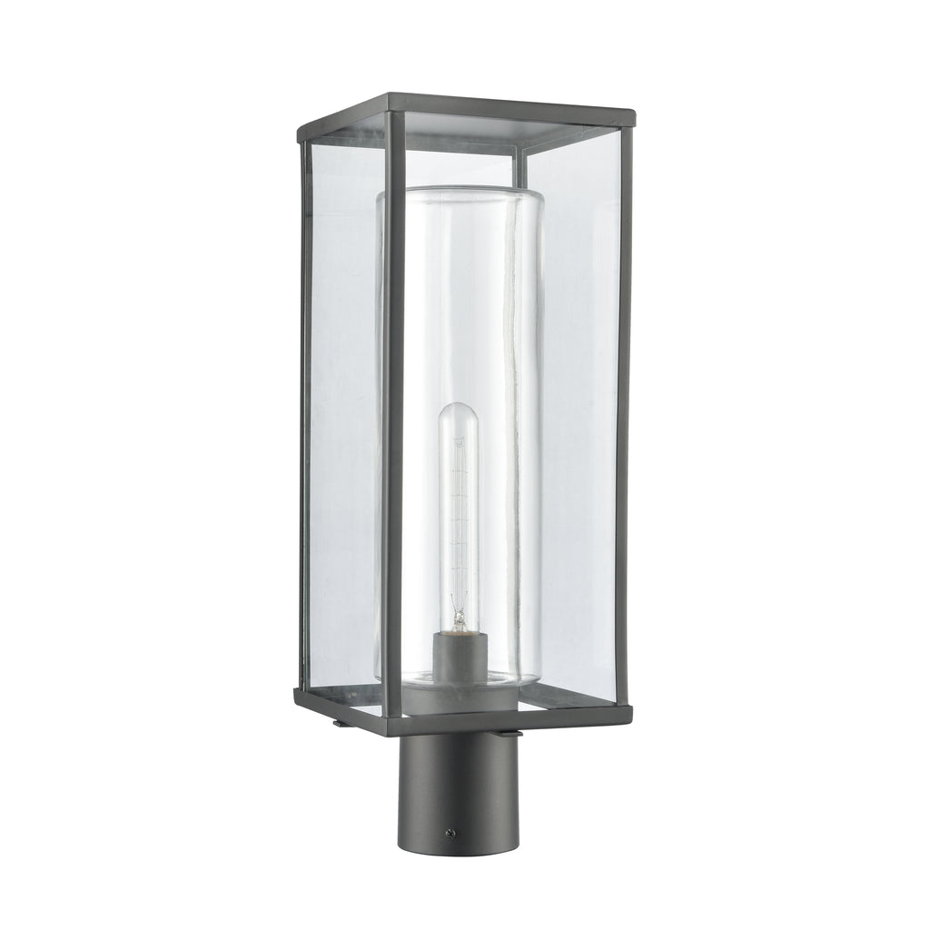 Augusta 19.75'' High 1-Light Outdoor Post Light - Matte Black