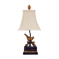 Perching Robin 21'' High 1-Light Table Lamp - Antique Black