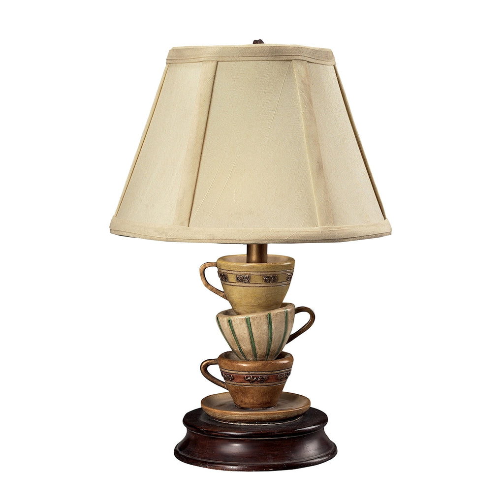 STACKED TEA CUPS ACCENT LAMP