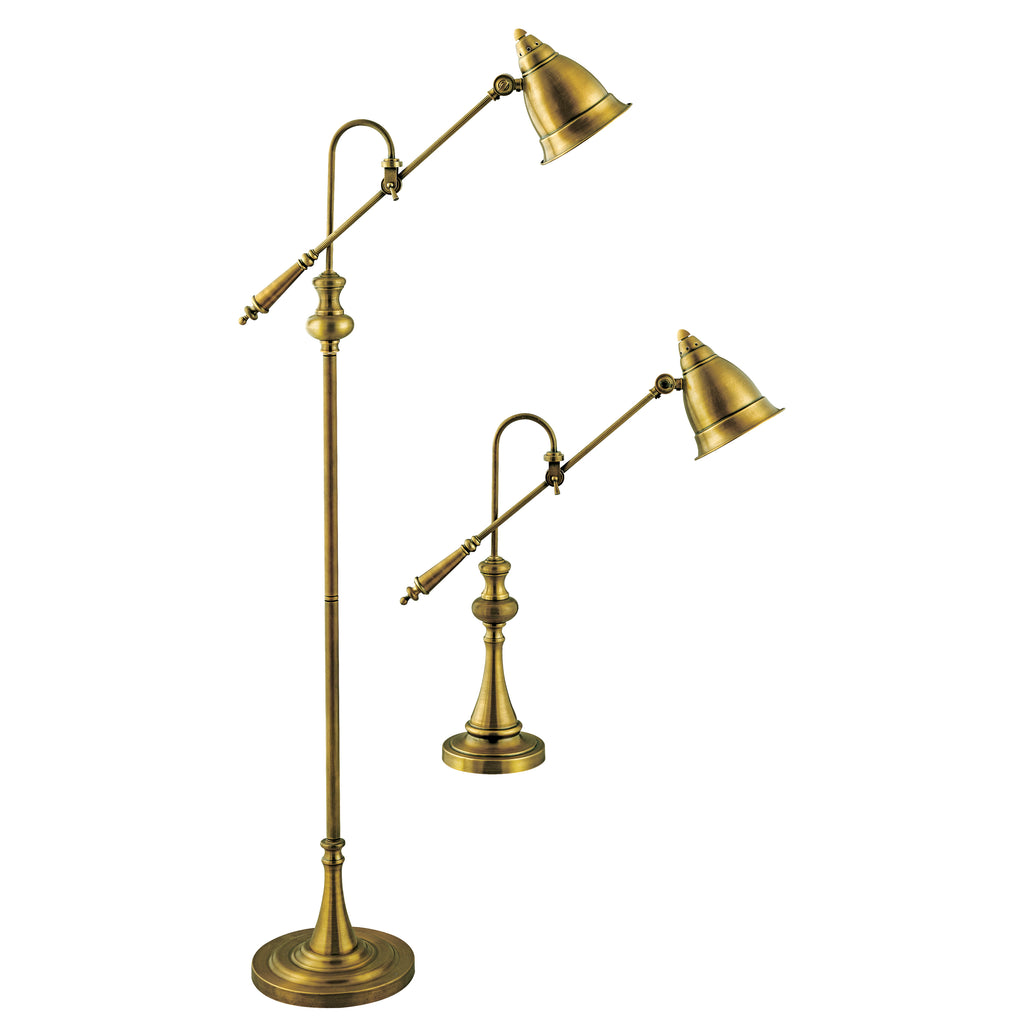 Watson 59'' High 2-Light Floor Lamp - Brass