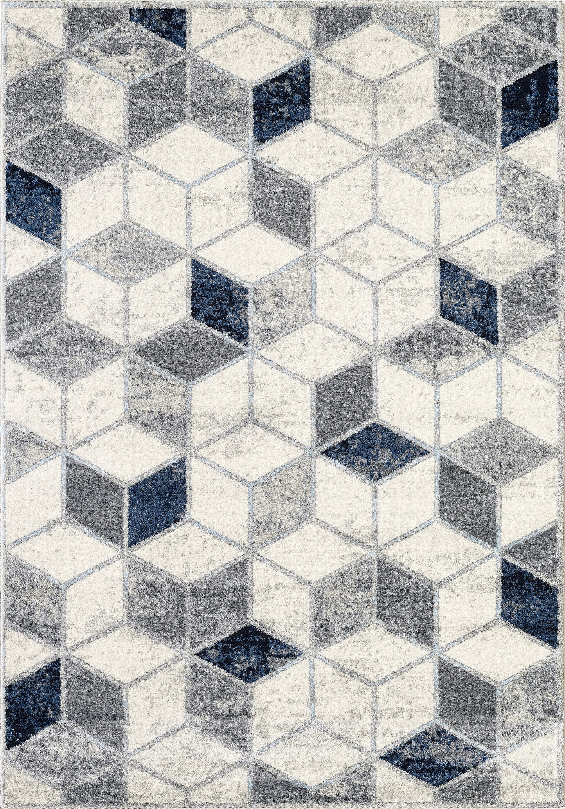 Geometric Cube Neutral Grey