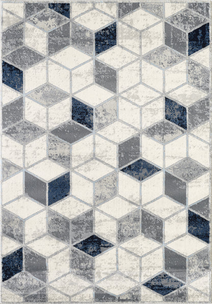 Geometric Cube Neutral Grey