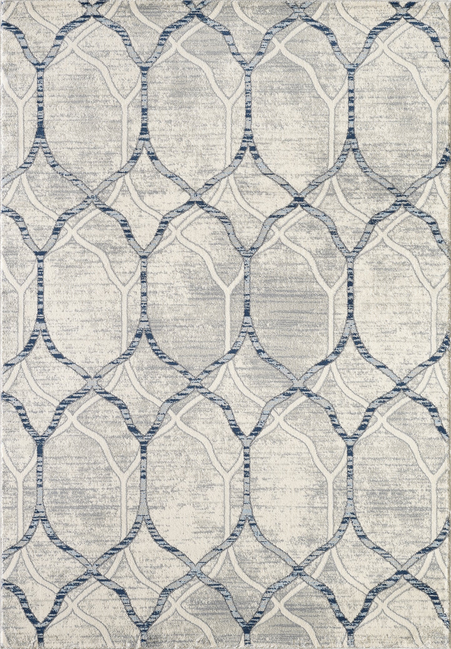 Geometric Trellis Ivory and Grey