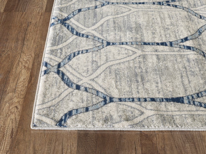 Geometric Trellis Ivory and Grey
