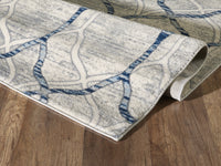 Geometric Trellis Ivory and Grey