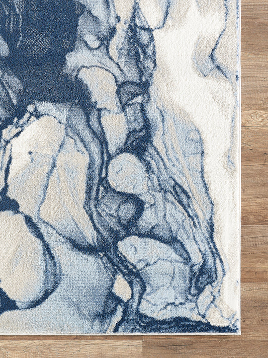 Abstract Liquid Marble Blue