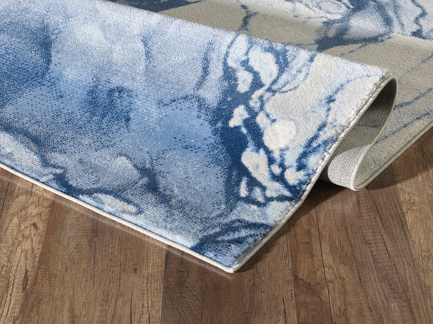 Abstract Liquid Marble Blue