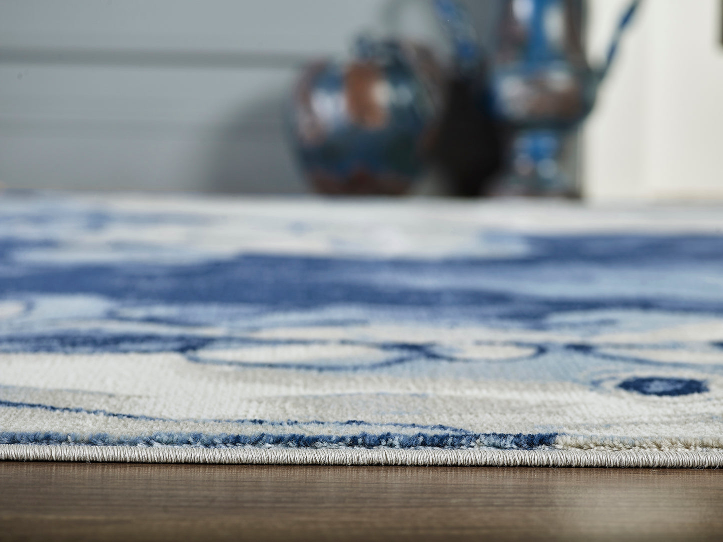Abstract Liquid Marble Blue