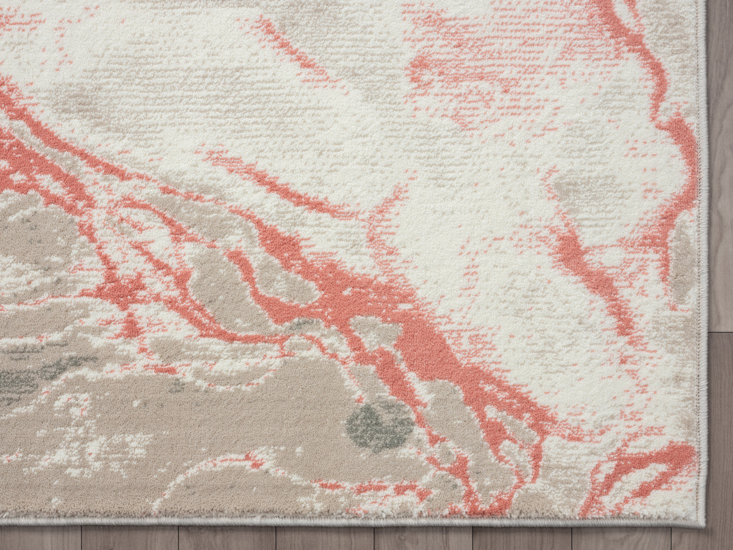 Abstract Liquid Marble Cream Pink