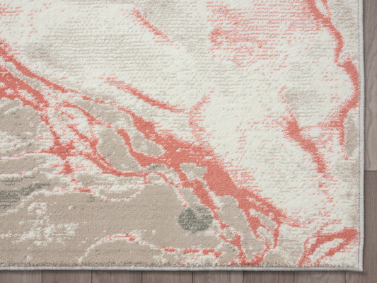 Abstract Liquid Marble Cream Pink